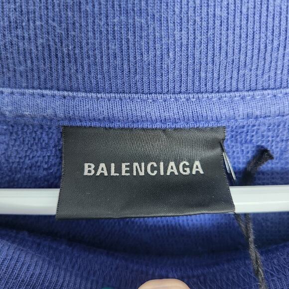 Authentic Balenciaga Hand-Drawn Political Campaign Oversized Sweatshirt 4/XL - Picture 3 of 13